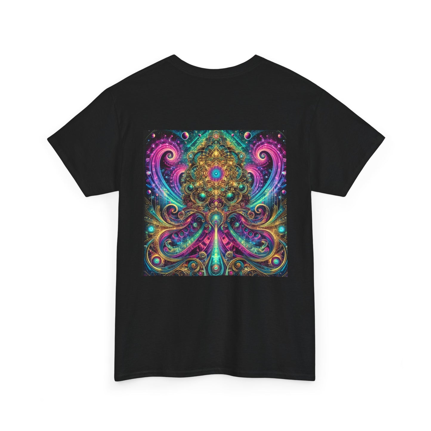 Cosmic Art Unisex Heavy Cotton Tee - Psychedelic Design