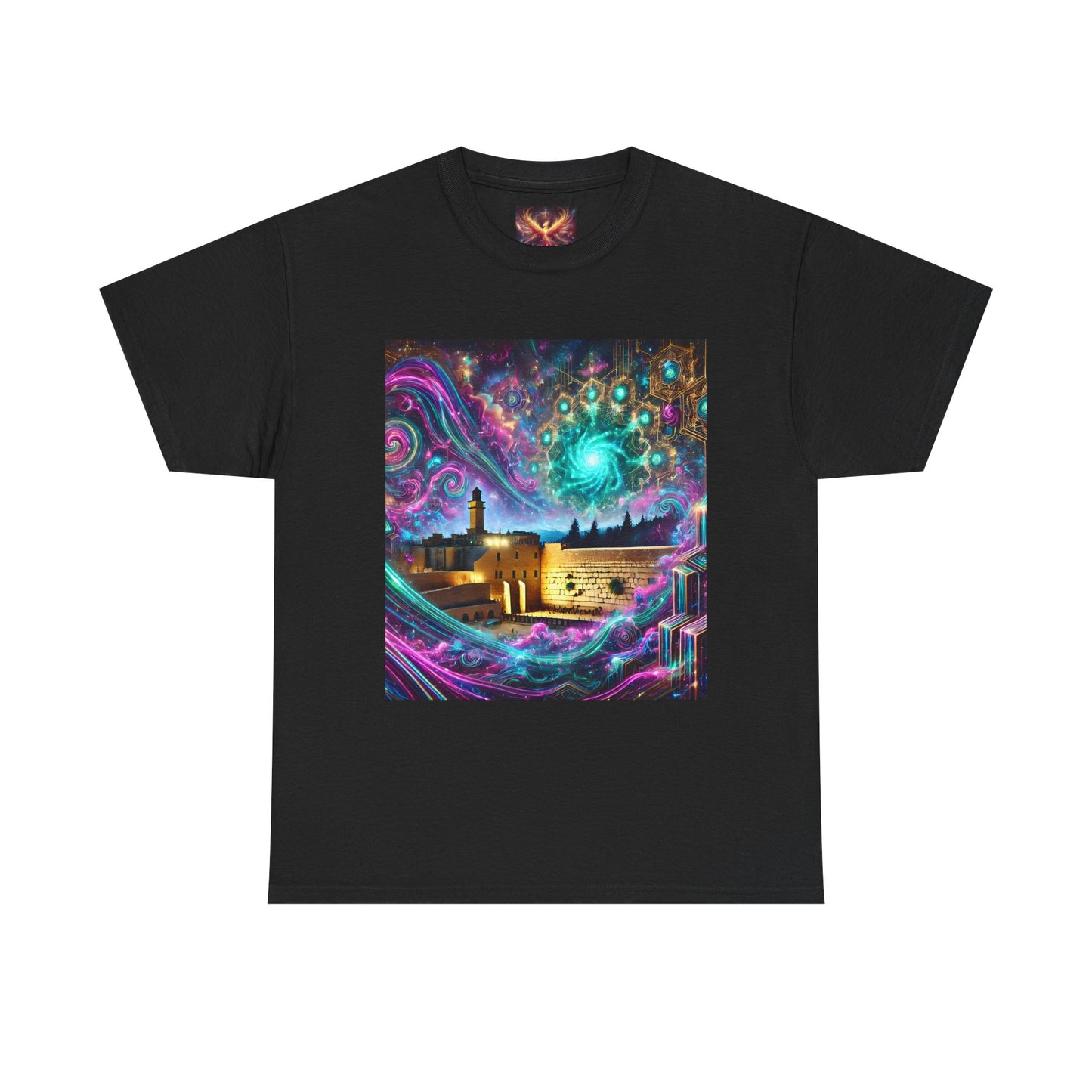 Cosmic Art Unisex Heavy Cotton Tee - Psychedelic Design