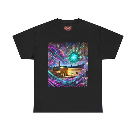 Cosmic Art Unisex Heavy Cotton Tee - Psychedelic Design