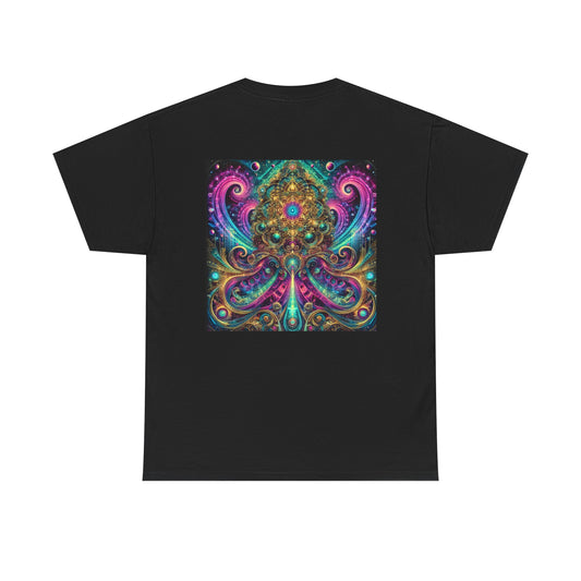 Cosmic Art Unisex Heavy Cotton Tee - Psychedelic Design