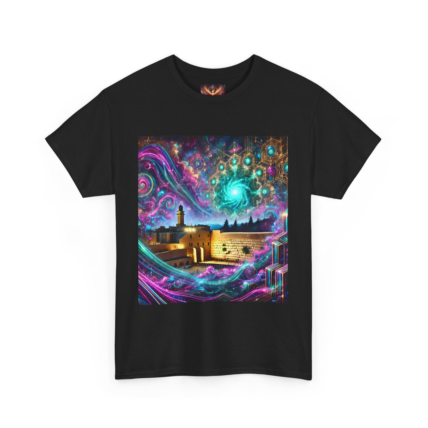 Cosmic Art Unisex Heavy Cotton Tee - Psychedelic Design